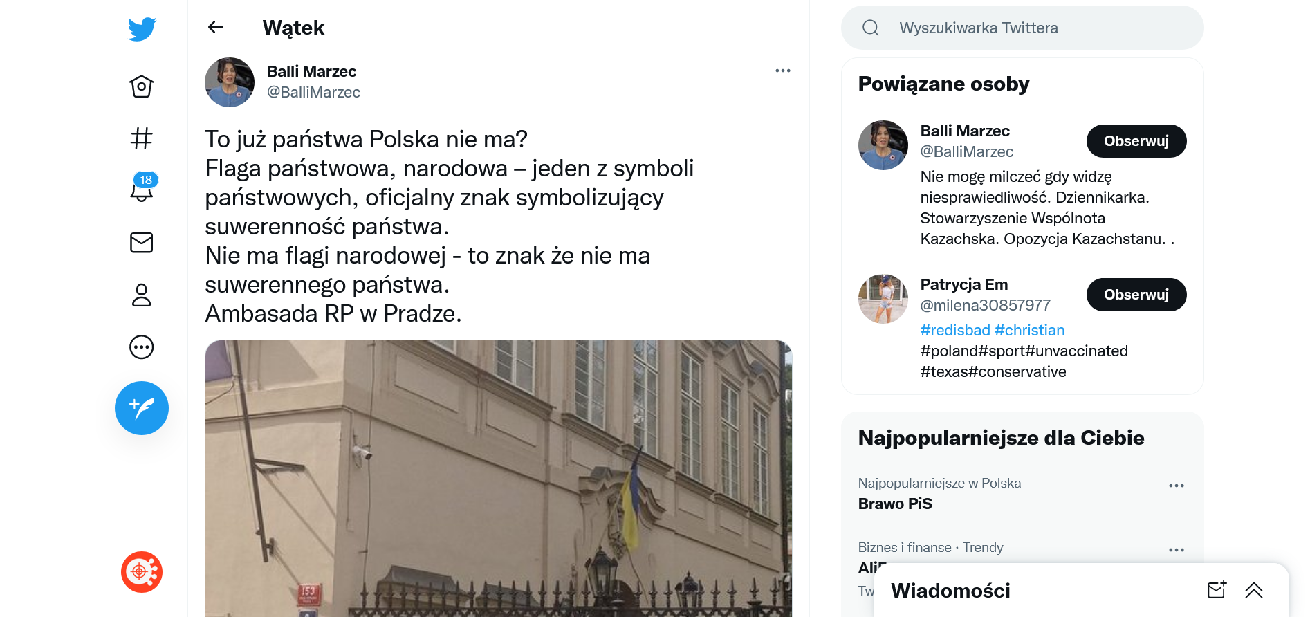 Fakehunter Czy Na Naszej Ambasadzie W Pradze Nie Ma Polskiej Flagi